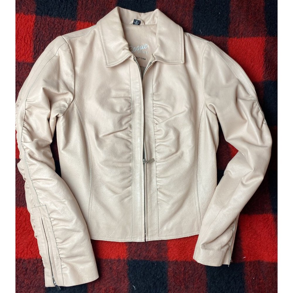 Rogue by Reilly Olmes Light Pink Leather Jacket S